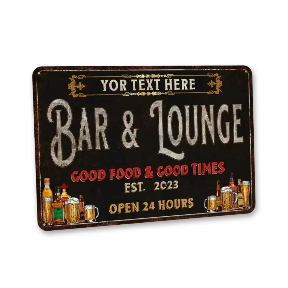Home Bar Lounge - CIFbuy 맞춤형 금속 벽 장식, 바