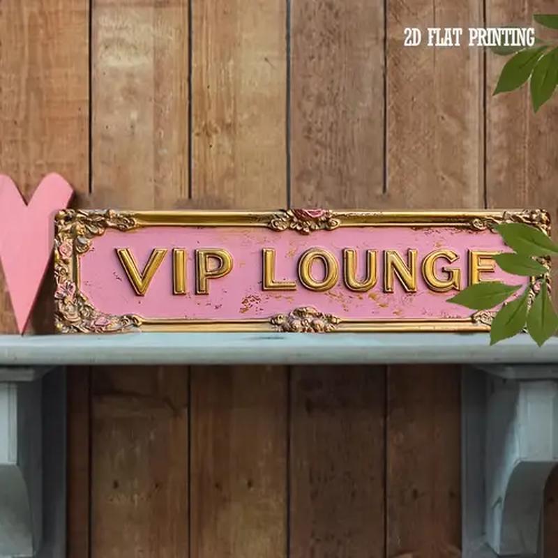 2D 평면 디자인의 빈티지 핑크색 VIP 라운지 금속  - Home Bar Lounge 리뷰 및 가격