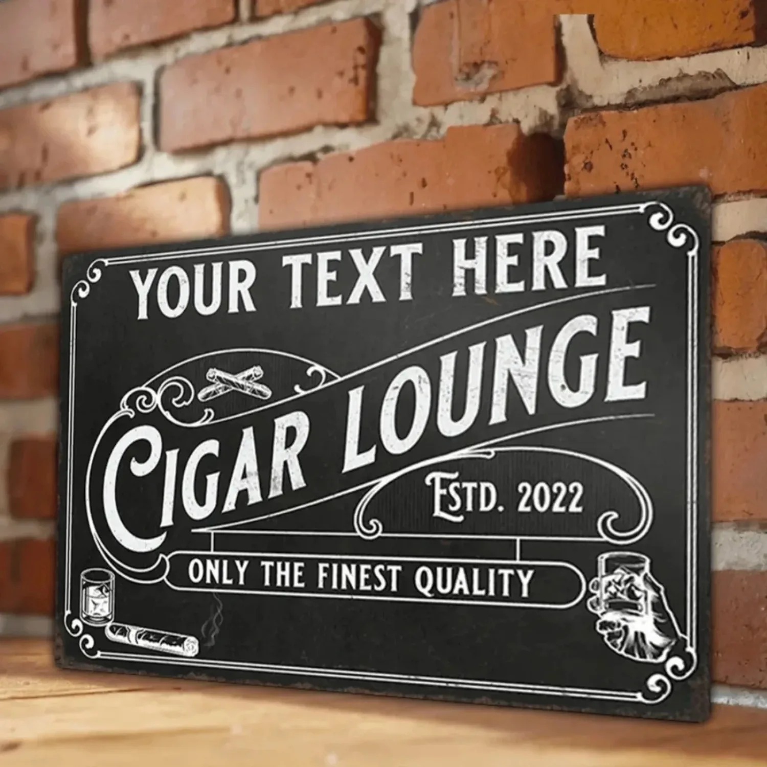 CIFbuy 맞춤형 시가 알루미늄 간판, 빈티지 스타일 - Home Bar Lounge 리뷰 및 가격