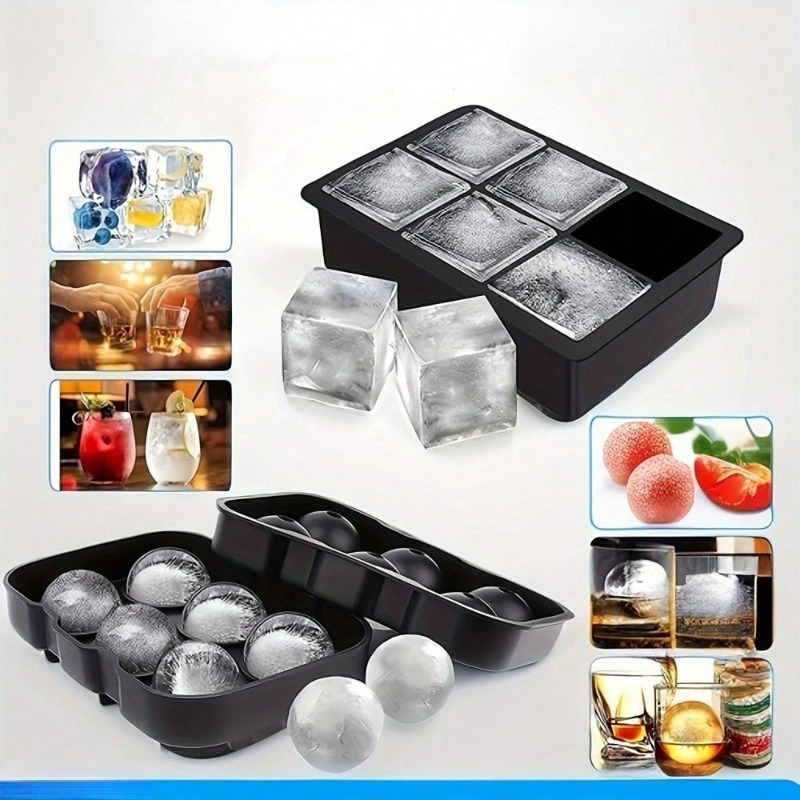 프리미엄 실리콘 아이스 큐브 트레이 뚜껑 포함 대형 정 - Ice Mold Sphere 리뷰 및 가격